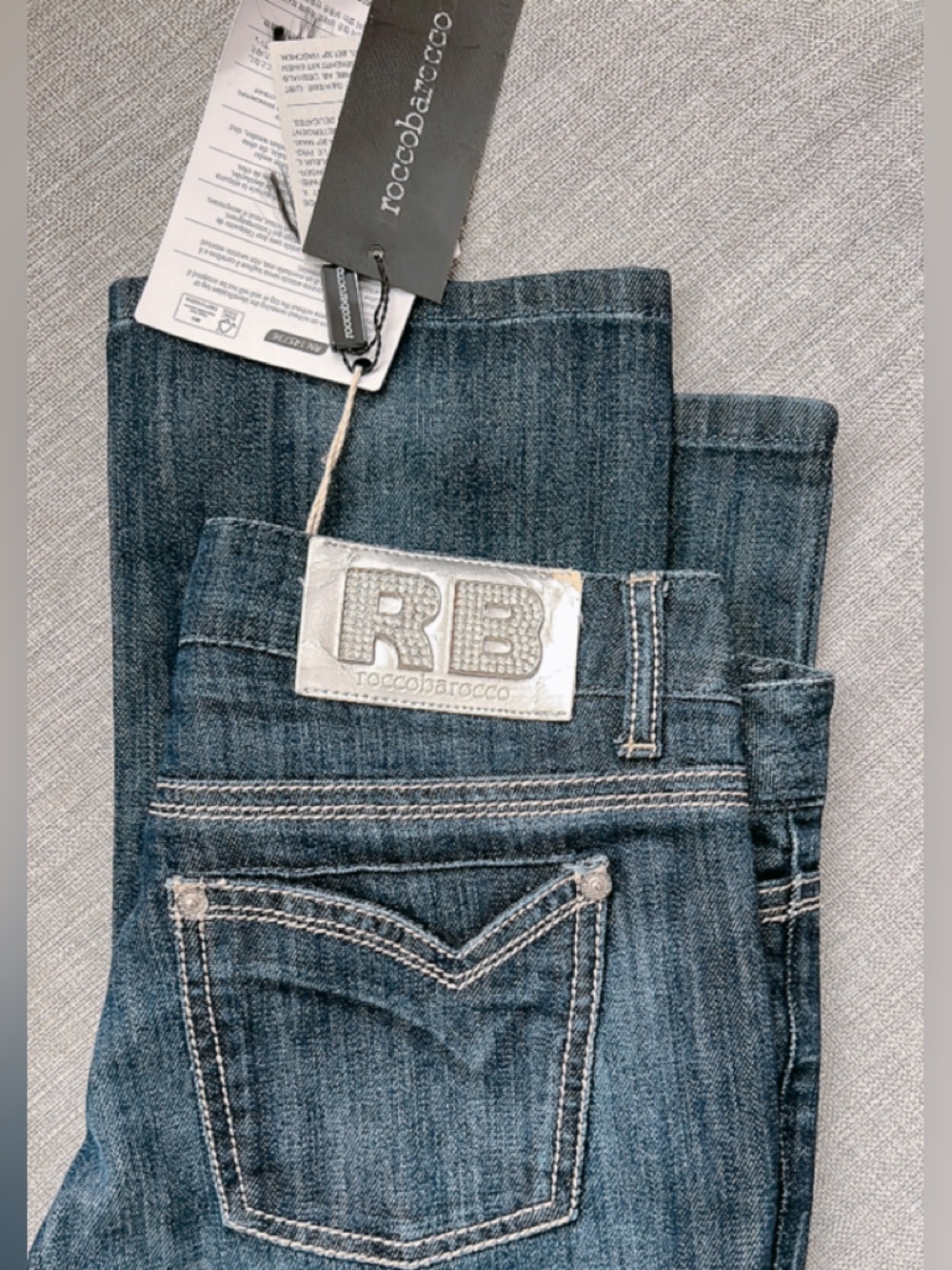 ROCCOBAROCCO JEANS PANTS BLUE 28 NWT
